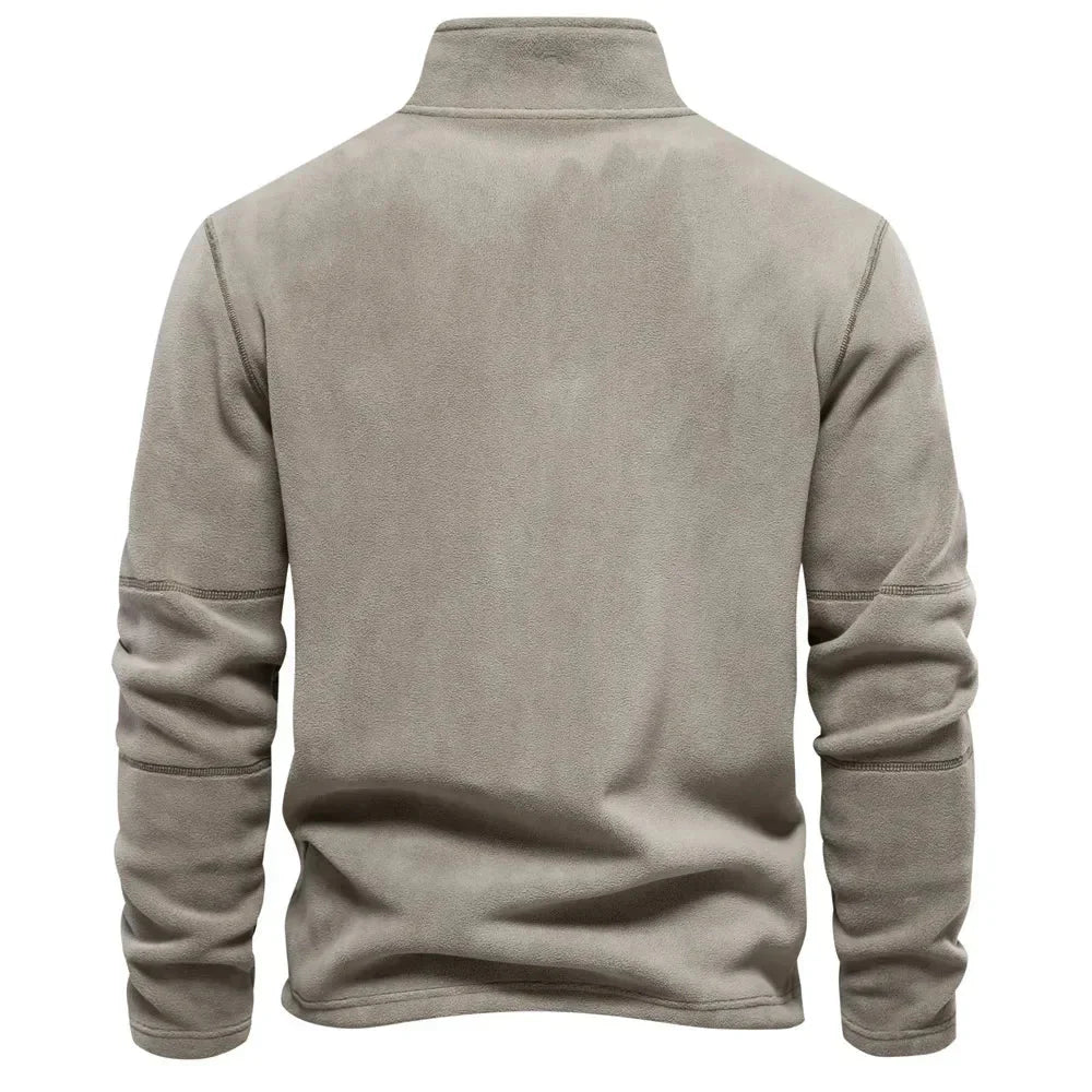 Fleece Pullover - Quarter Zip - Warm - Fleece Sweater - Men's Half Zip Fleece-Chaps of London-Chaps of London